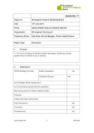 Birmingham Shadow Health and Wellbeing Board
