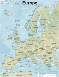 These simple europe maps can be printed for private or classroom educational purposes. Physical Map Of Europe
