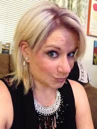 Before and after, partial hilite with Olaplex & cut for Paige!