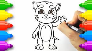 Talking ginger cat cats coloring pages how to draw talking cat. Talking Ginger Cat Cats Coloring Pages How To Draw Talking Cat Funny Coloring Pages Youtube