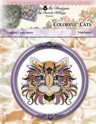 Modern cat cross stitch patterns. Modern Cat Cross Stitch Patterns