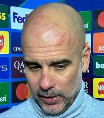 Pep has NEVER looked this stressed... 😭😭