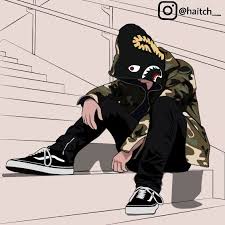 Follow Me On Instagram Haitch Illustration Illustrator Bapesharkhoodie Hypebeast Street Art Graffiti Bape Shark Hoodie Gang Culture