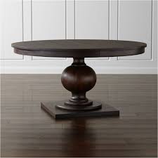 Shop Winnetka 60 Round Dark Mahogany Extendable Dining Table Designer Blake Tovin S Richly A Round Extendable Dining Table 60 Round Dining Table Dining Table