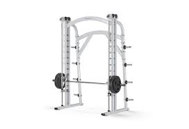 Stand up straight with your arms at your side and take a large step forward with one foot. Smith Machine Plate Loaded Matrix Fitness United Kingdom