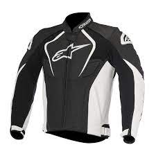 Alpinestars Jaws Leather Jacket Black White A310101612 Jackets Motostorm