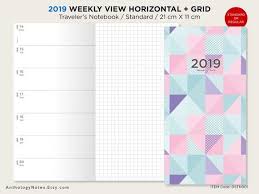 Pin On 2019 Printable Inserts For Traveler S Notebook
