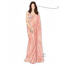 Kareena Kapoor Khan In A Gorgeous Salmon Pink Saree By Manish Malhot In 2020 Fashion Illustration Sketches Dresses Fashion Drawing Dresses Fashion Illustration Dresses