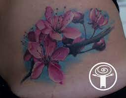 Cherry Blossom Tattoo By Piotr Limited Availability At Redemption Tattoo Studio Tattoos Blossom Tattoo Cherry Blossom Tattoo