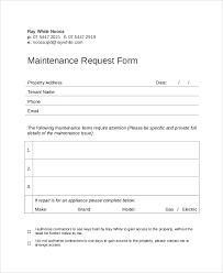 Following maintenance request form template can be used by vendors, manufacturers, companies and landlords to make maintenance forms on a personal computer. Free 12 Sample Repair Request Forms In Ms Word Pdf