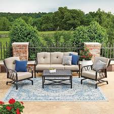 Member S Mark Millers Creek Sunbrella Seating Set Outdoor Seating Set Garden Patio Furniture Garden Furniture Sets