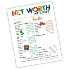 Net Worth Worksheet Pdf In 2021 Net Worth Worksheets Motivate Yourself