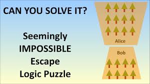 The Seemingly Impossible Escape Logic Puzzle Logic Puzzles Maths Puzzles Math Genius
