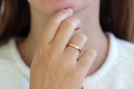 Basic Wedding Band Comfort Fit Gold Wedding Band Simple Wedding Bands Traditional Wedding Bands Gold Wedding Band