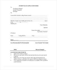 The leave application letter is a letter you write when requesting for a leave of absence for a particular duration from the office. Free 42 Sample Student Application Forms In Pdf Ms Word Excel