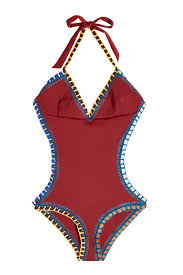 Soley Swimsuit With Cut Out Detail And Crochet Trims