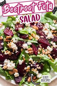 This Super Delicious And Healthy Beet Salad With Feta Cheese And Arugula Is Easy To Make And Has A P In 2020 Feta Cheese Salad Beet Salad With Feta Easy Indian Recipes
