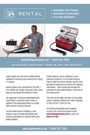 Welcome to the game ready demonstration video. Partner Gameready Clockwork Medical