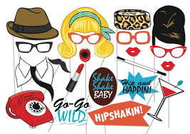 50th Birthday Photo Booth Props Free Printable 60 S Photo Booth Party Props Set 22 Piece Printable Etsy Photo Booth Party Props Party Photo Booth Party Props