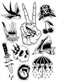 Comic Style Vector Amee House Traditional Tattoo Art Tattoo Flash Sheet Old School Tattoo Designs