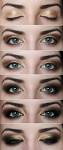 Smokey eyeshadow tutorial for blue eyes