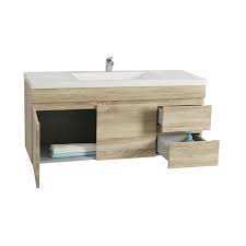 Top quality for your home. Oslo White Oak Wall Hung Floating Bathroom Vanity Right Side Drawers Luksus Australia