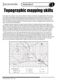 Topographic Mapping Skills 5th 9th Grade Worksheet Map Worksheets Map Skills Map Reading