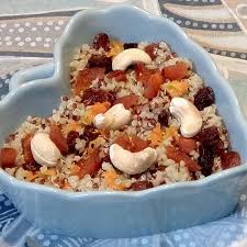 Recette Sans Gluten Et Vegane Quinoa Sucre Sale Aux Fruits Secs Christine Calvet Alimentation Fruits Secs Sucre Sale
