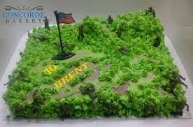 Army men birthday cake & camouflage punch recipe. Kids Cakes Concorde Bakery Despatch