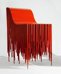 6 Stylish Modern Chairs To Invite Pantone S Flame In Your Interior Lovely Chairs Colourful Living Room Set Mo Art Chair Unusual Furniture Modern Chairs