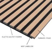 PROVISTON Pannelli acustici in legno, 120 x 60 cm, pannelli ...