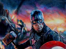 Any uk shield builders know which spray paints to buy? My Captain America Colour Pencil Drawing Avengers Endgame Marvelstudios