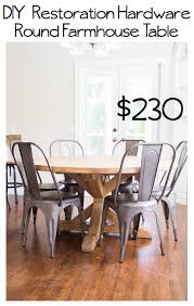 Do It Yourself Divas Round Farmhouse Table Restoration Hardware Table Dining Chairs Diy