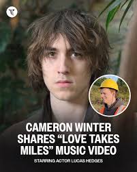 After a monumental 2025, Cameron Winter just released the official music  video for "Love Takes Miles." The video, directed by Celia Rowlson-Hall,  follows a construction crossing guard played by actor Lucas Hedges.⁠ ⁠