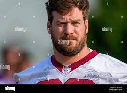 Washington Commanders guard Keaton Sutherland (66) arrives during NFL  football practice at the team's training facility, Wednesday, July 26, 2023  in Ashburn, Va. (AP Photo/Alex Brandon Stock Photo
