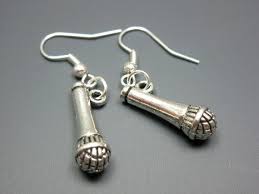 Microphone Earrings By Szeya On Etsy Funny Earrings Cute Earrings Funky Earrings