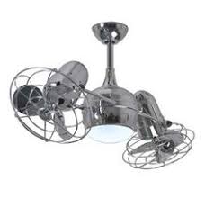Matthews Fan Company Dglk Mtl Chrome Ceiling Fan Dual Ceiling Fan Ceiling Fan