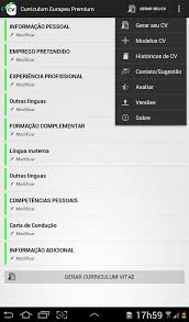 Curriculum vitae en francais sample template example ofexcellent. European Curriculum Vitae Free For Android Apk Download