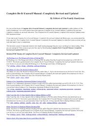 Whether you're new at the inventing game or a grizzled veteran, patent it yourself will save you grief, time and money. Complete Do It Yourself Manual Completely Revised And Pages 1 4 Flip Pdf Download Fliphtml5