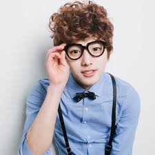 One perfect example of this is this asymmetric bangs hairstyle. Korean Style Man Wig Short Curly Roll Perm Hair Brown Black Handsome Boy Wig Wish