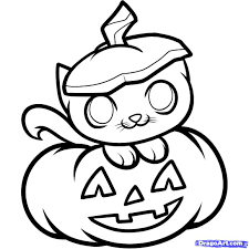 Draw an oblong shape that almost fits three fourths of the page. Easy To Draw Halloween Things Novocom Top