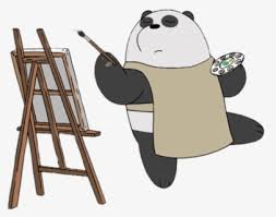 We bare bears plush toy: We Bare Bears Panda Painting We Bare Bears Png Free Transparent Clipart Clipartkey