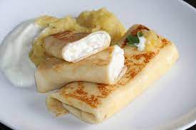 Here Is A Brilliant Recipe For Those Who Love Pancakes Or Crepes The Cheese Filling Makes Them Rich Enough To Be Served As A Lithuanian Recipes Food Recipes