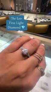 The Leo First Light Diamond Engagement Rings #kayemployee #theleo #kay  #diamonds #bridal #engagement #ring #fashion #everykiss