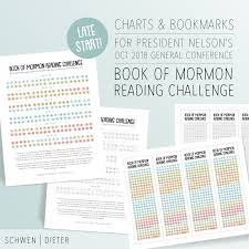 late start book of mormon reading charts and bookmarks