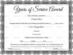 Receiving a certificate of service is a great accomplishment for any employee as a token of their hard work and commitment towards their responsibility in their role of employment. Years Service Award Certificate 10 Printable Editable Templates