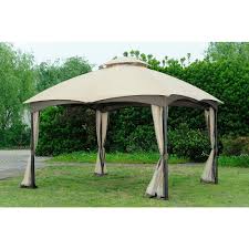 Sunjoy Replacement Canopy Set Beige For L Gz933pst 10x12 Bellagio Biscayne Gazebo 110109222 Gazebo Replacement Canopy Outdoor