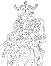 Enjoy these printable justice league coloring pages in all different artistic styles and characters. Justice League Coloring Pages Best Coloring Pages For Kids Superhero Coloring Superhero Coloring Pages Superman Coloring Pages