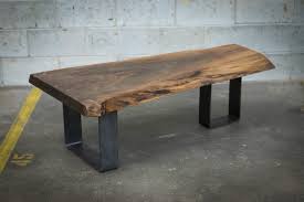 3/4 thick top with bullnose edge. Live Edge Black Walnut Coffee Table Bois Design Custom Made Hardwood Furniture
