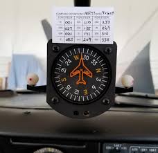The compass looks like a directional gyro and offers superior visibility. N98297 Cherokee 140b Compass Swung